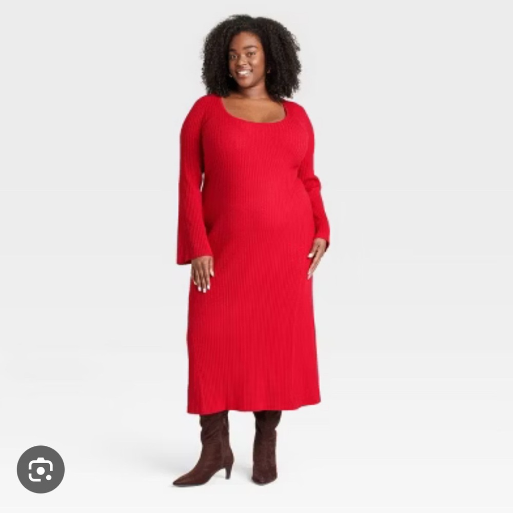 NWOT A New Day Women's Long Sleeve Maxi Sweater Dress